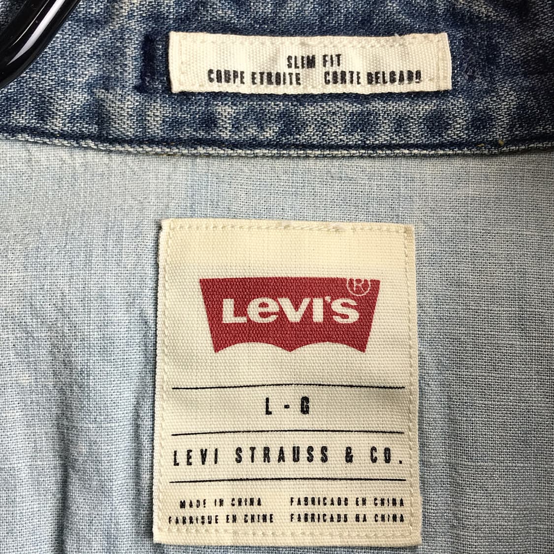 리바이스 데님 셔츠 남방 슬림핏 남성L (100) 상품이미지7