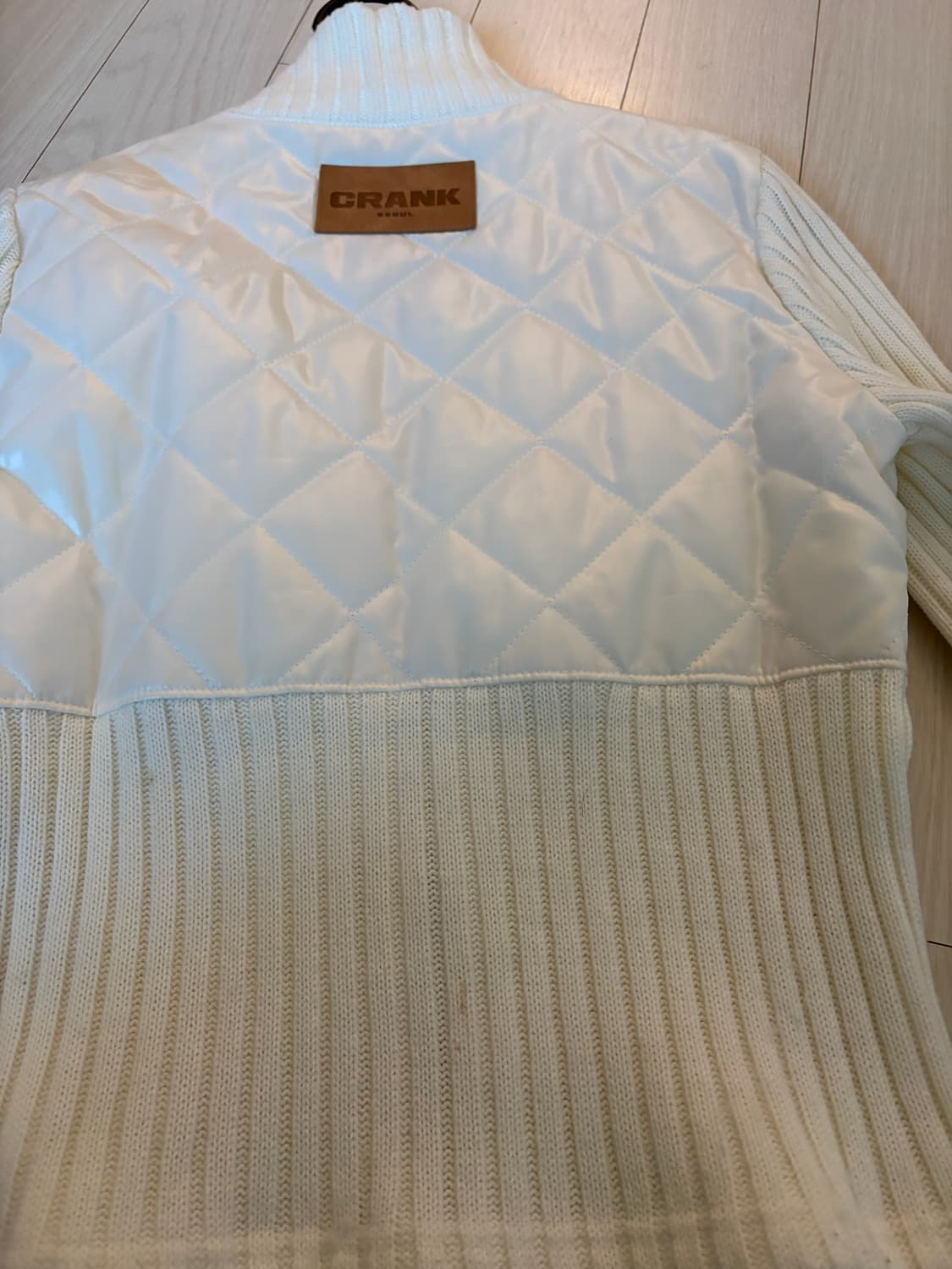 크랭크 화이트 슬림 집업  상품이미지6