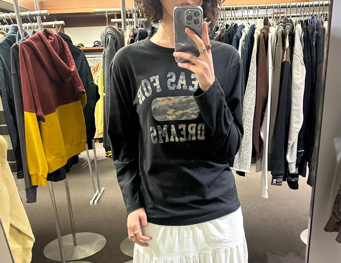 L)Japanese vintage 카모 프린팅 롱슬리브 상품이미지1