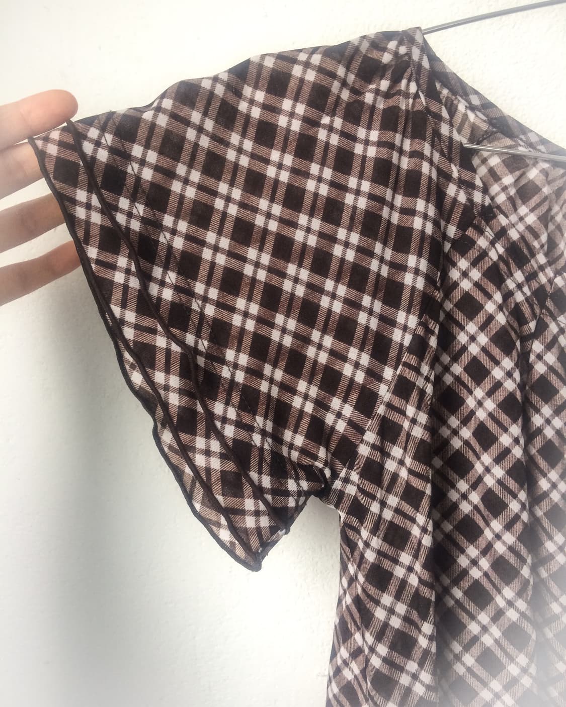 Check pattern blouse 상품이미지4