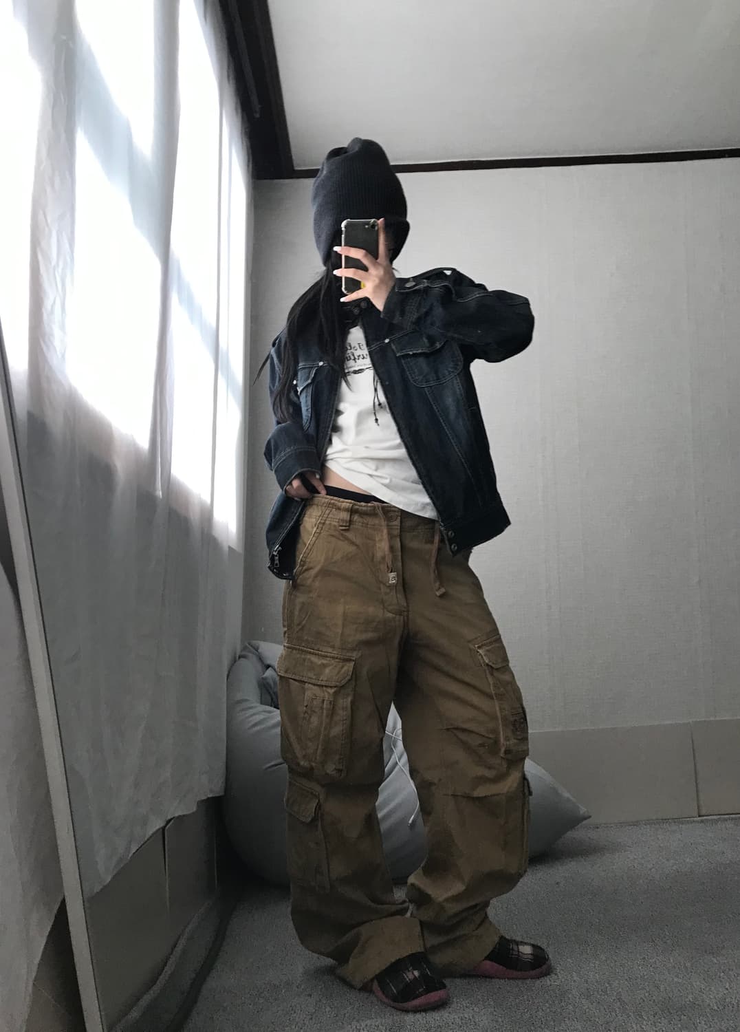 아베크롬비 베이지 멀티포켓 카고팬츠 상품이미지4