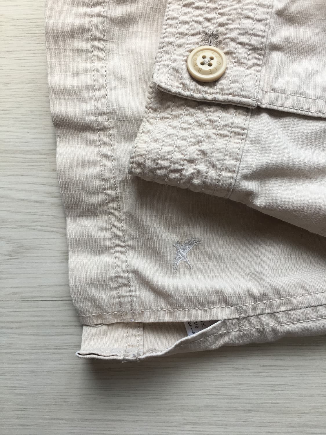 jpn빈티지 베이지 버튼 자켓 상품이미지3