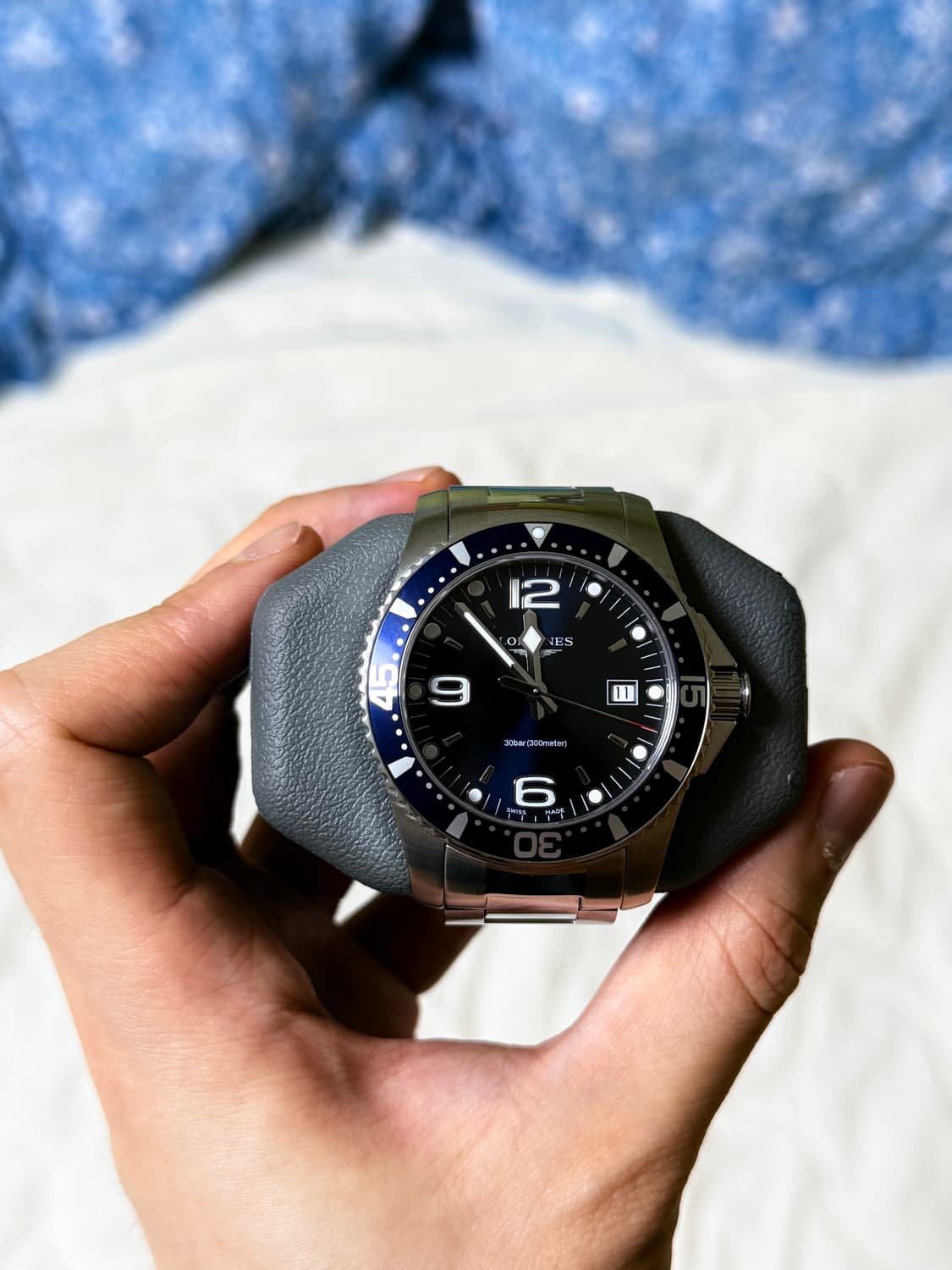 론진 하이드로 콘퀘스트 청판 쿼츠 판매(최근 백화점에 맡겨서 수리) 상품이미지1