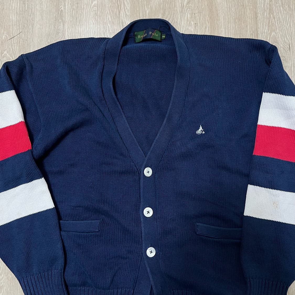 빈폴 남성 로고 브이넥 니트 가디건 L/100  상품이미지2