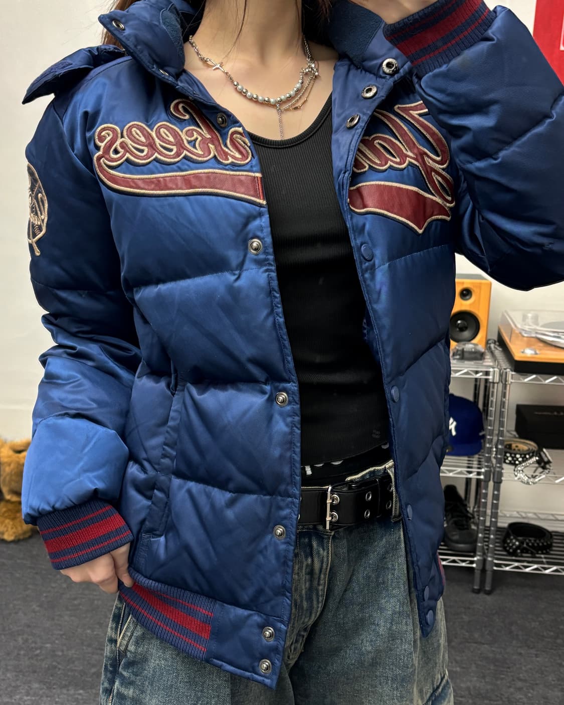 MLB 00s 뉴욕 양키즈 올드스쿨 패딩 점퍼 상품이미지2