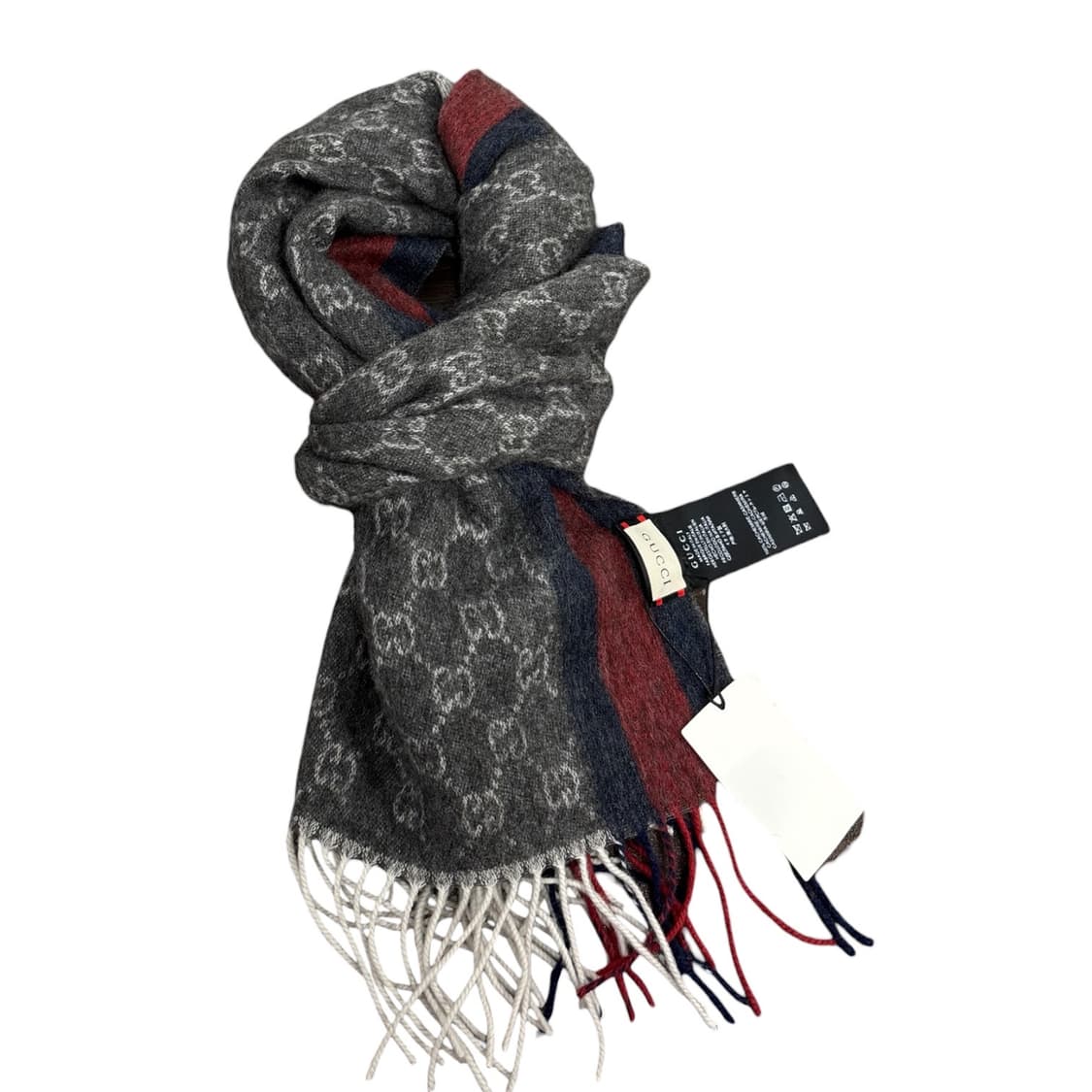 택부착)구찌 울 캐시미어 머플러 상품이미지3