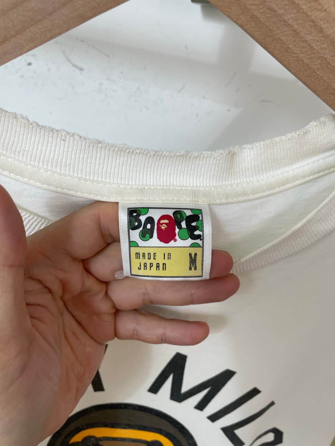 00‘s OG 베이프 베이비 마일로 티셔츠 (M) 상품이미지3