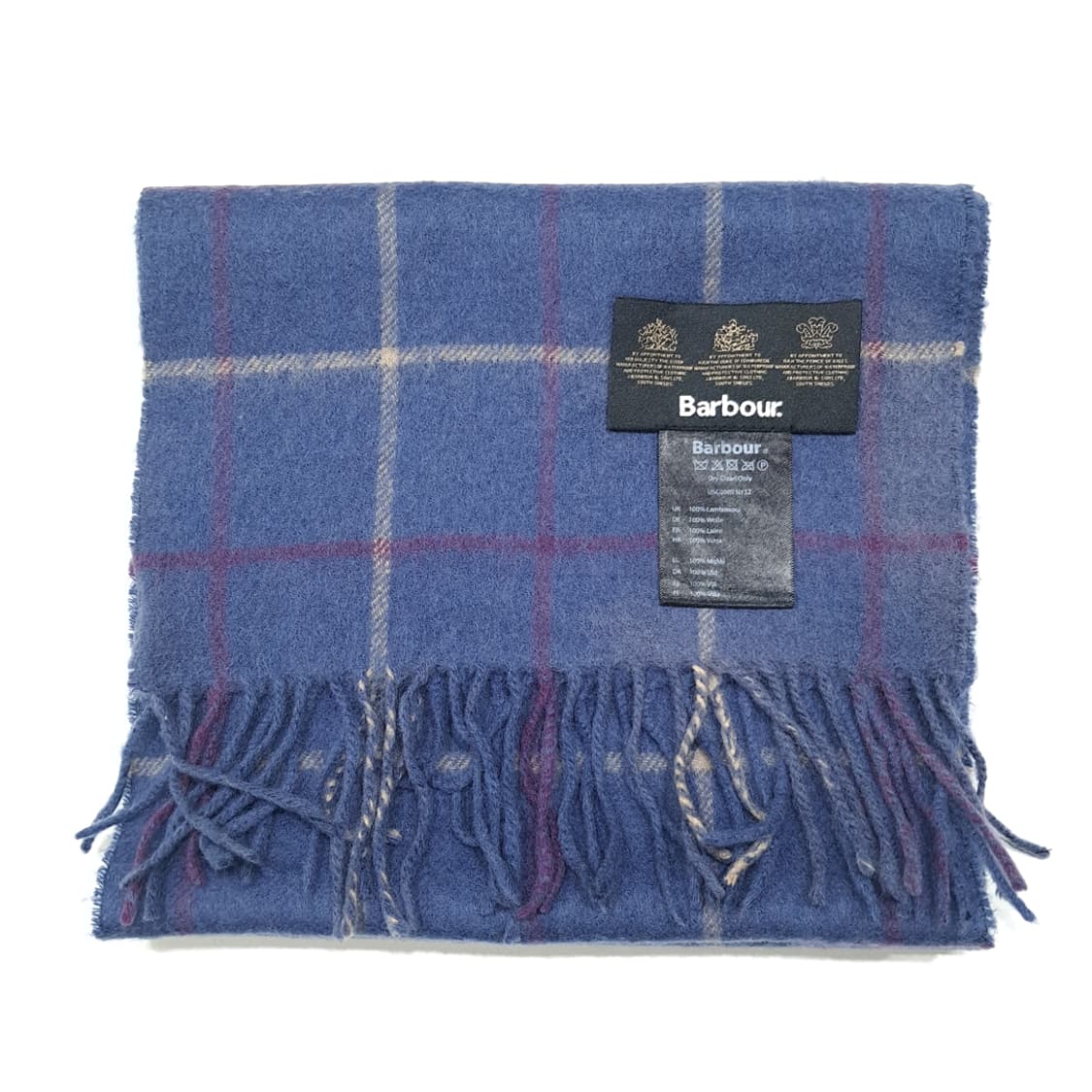 MX444 바버 스모크블루 멀티 윈도우페인 머플러 목도리 상품이미지6