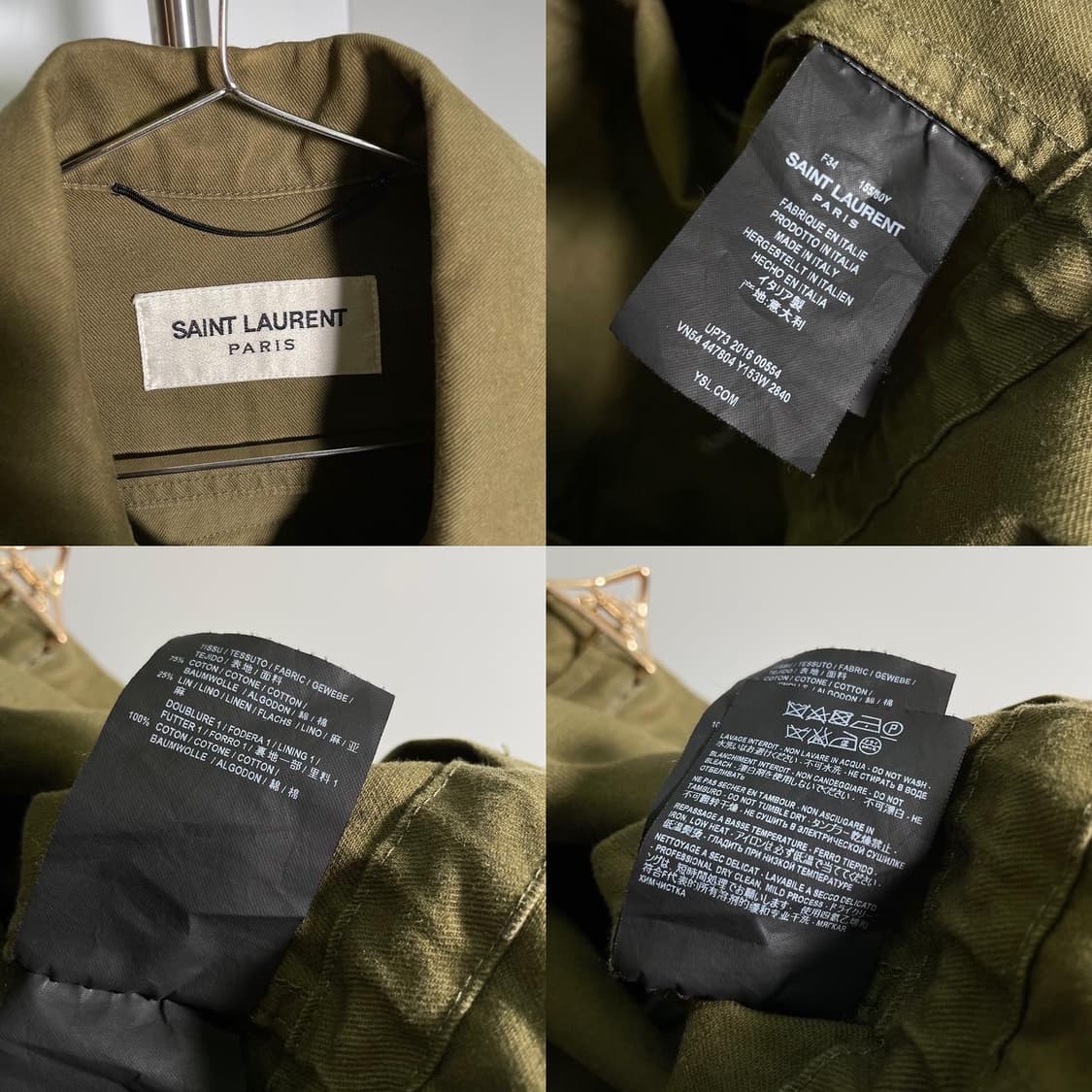 생로랑 샤크 패치 야상 상품이미지10