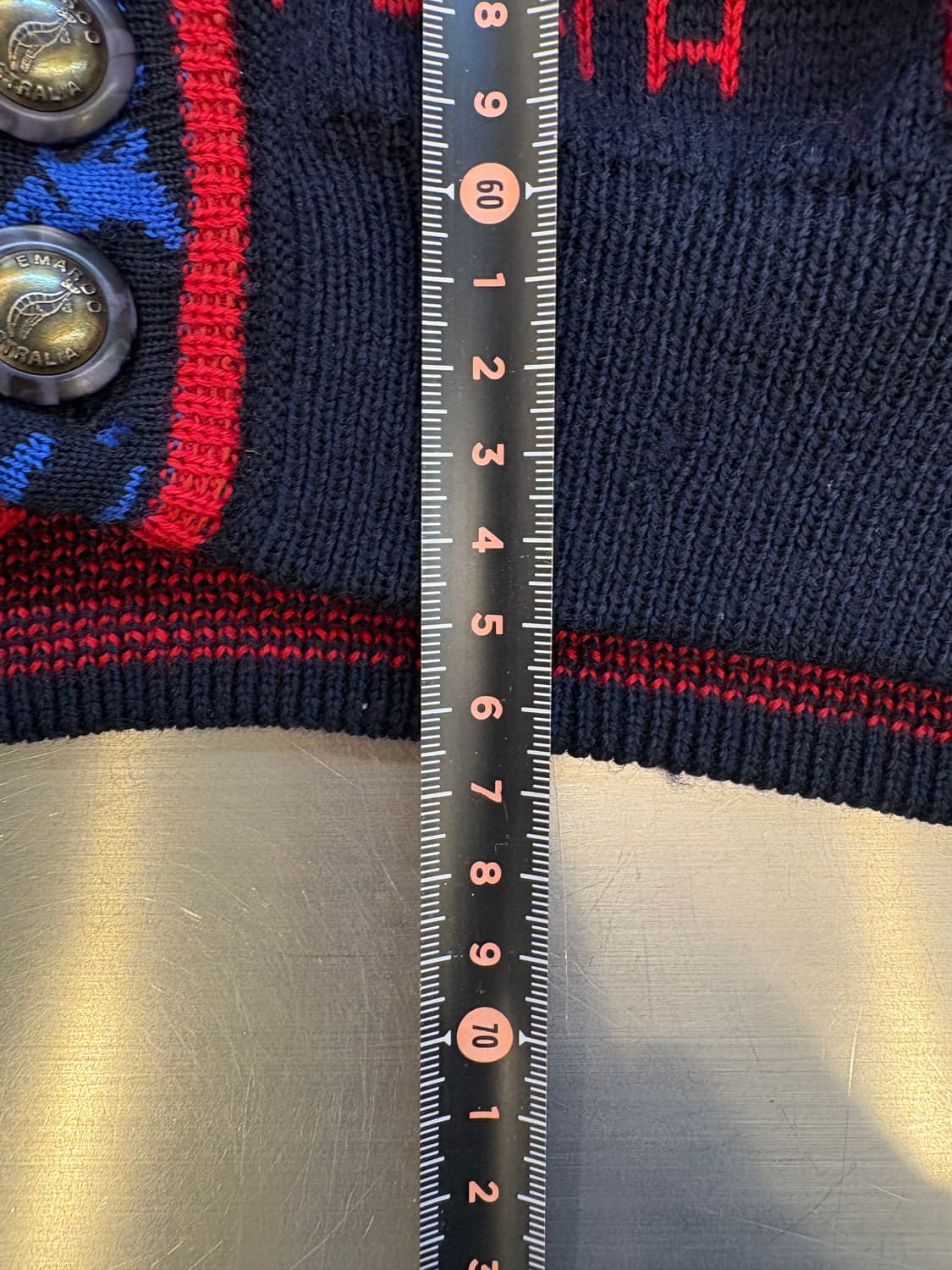 이마루 오스트레일리아 패턴 니트 베스트 상품이미지8