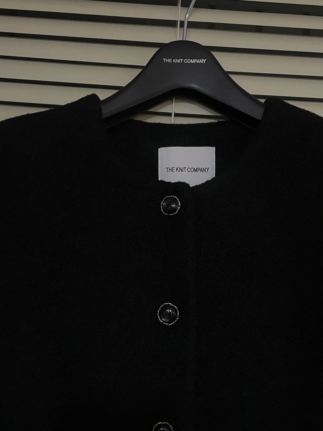 더니트컴퍼니 울 블렌드 트위드 자켓 black 상품이미지6