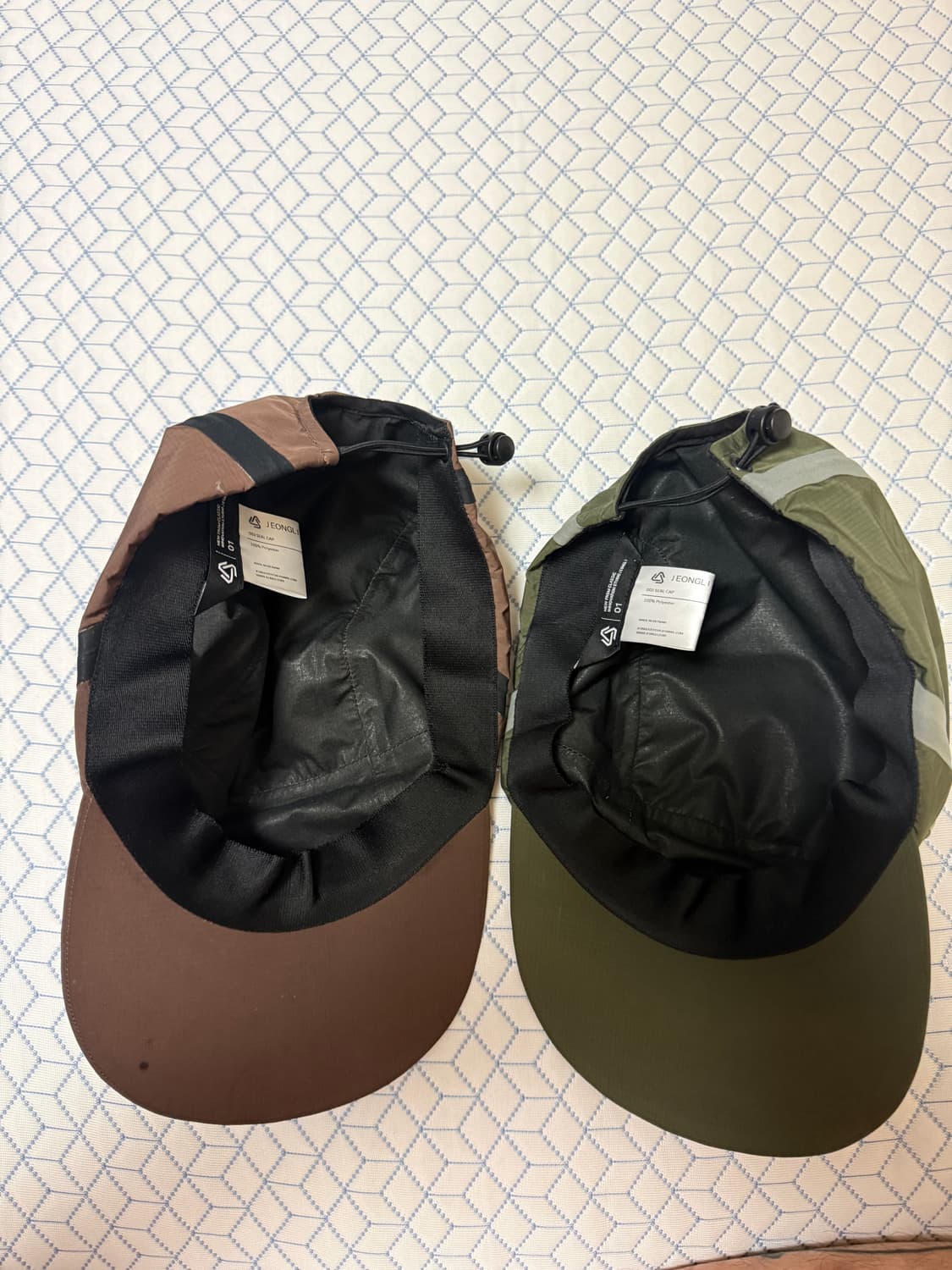 jeongli 정리 3 layer cap 브라운 올리브 일괄 상품이미지4