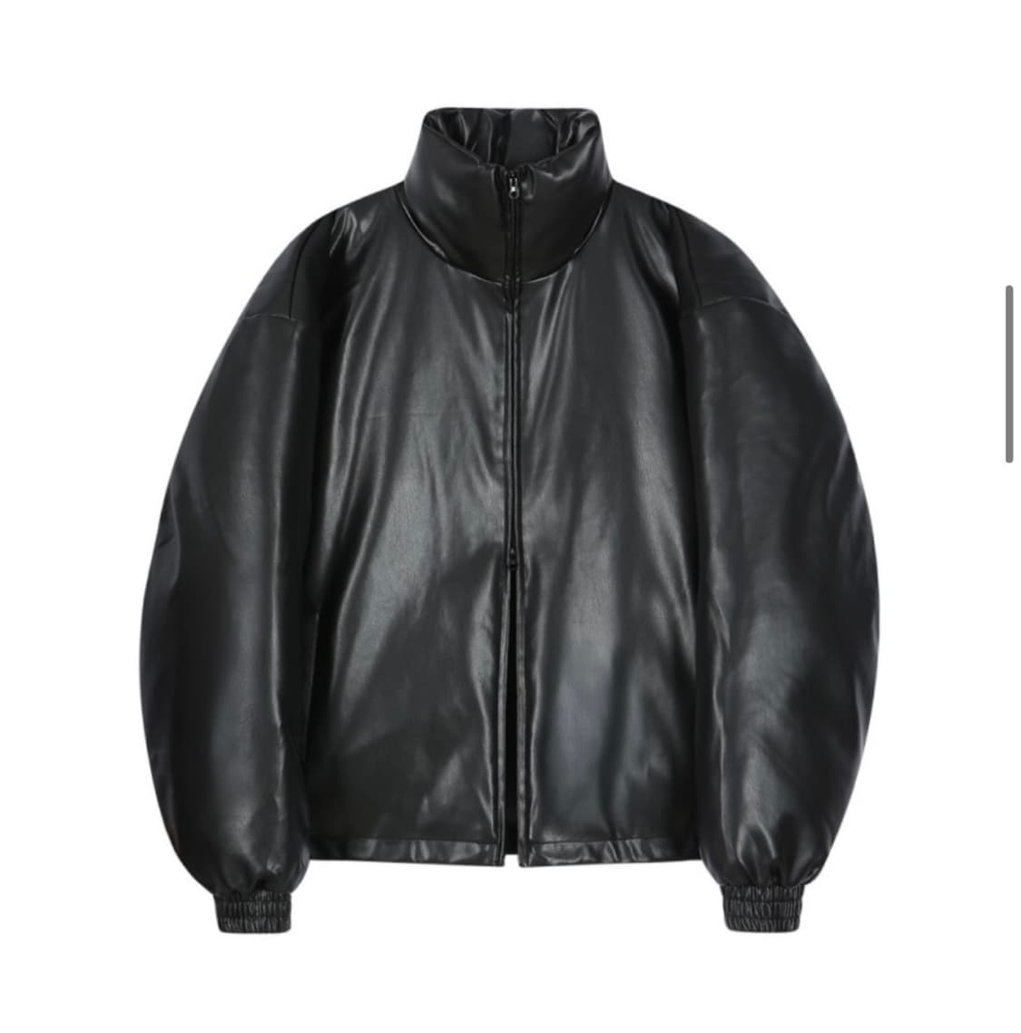 스탠다드에러 하이넥 레더 패딩 상품이미지3