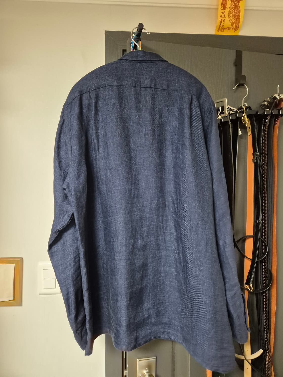 드레익스 린넨 오버셔츠 네이비 XL 상품이미지3