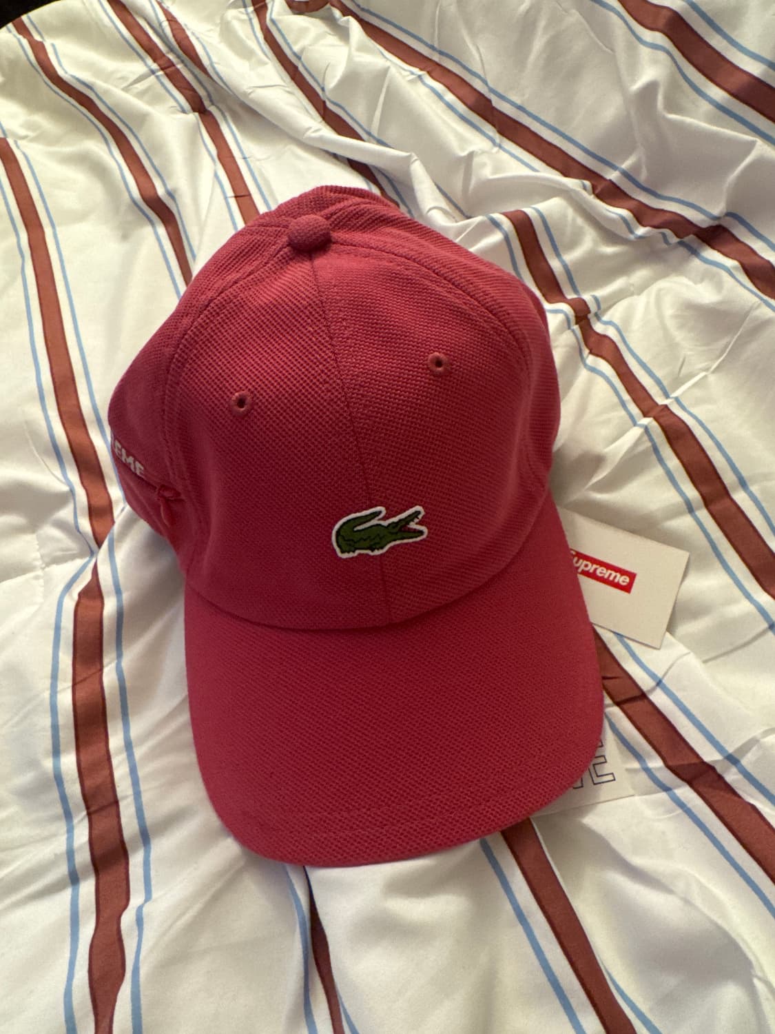 슈프림 라코스테 진핑크 모자 (새상품) 상품이미지1