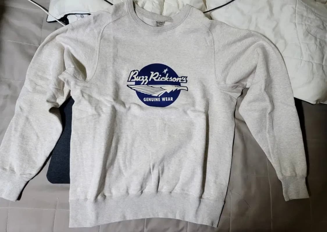 버즈릭슨 BUZZRICKSONS FREEDOM 스웻 오트밀 xxl 상품이미지1