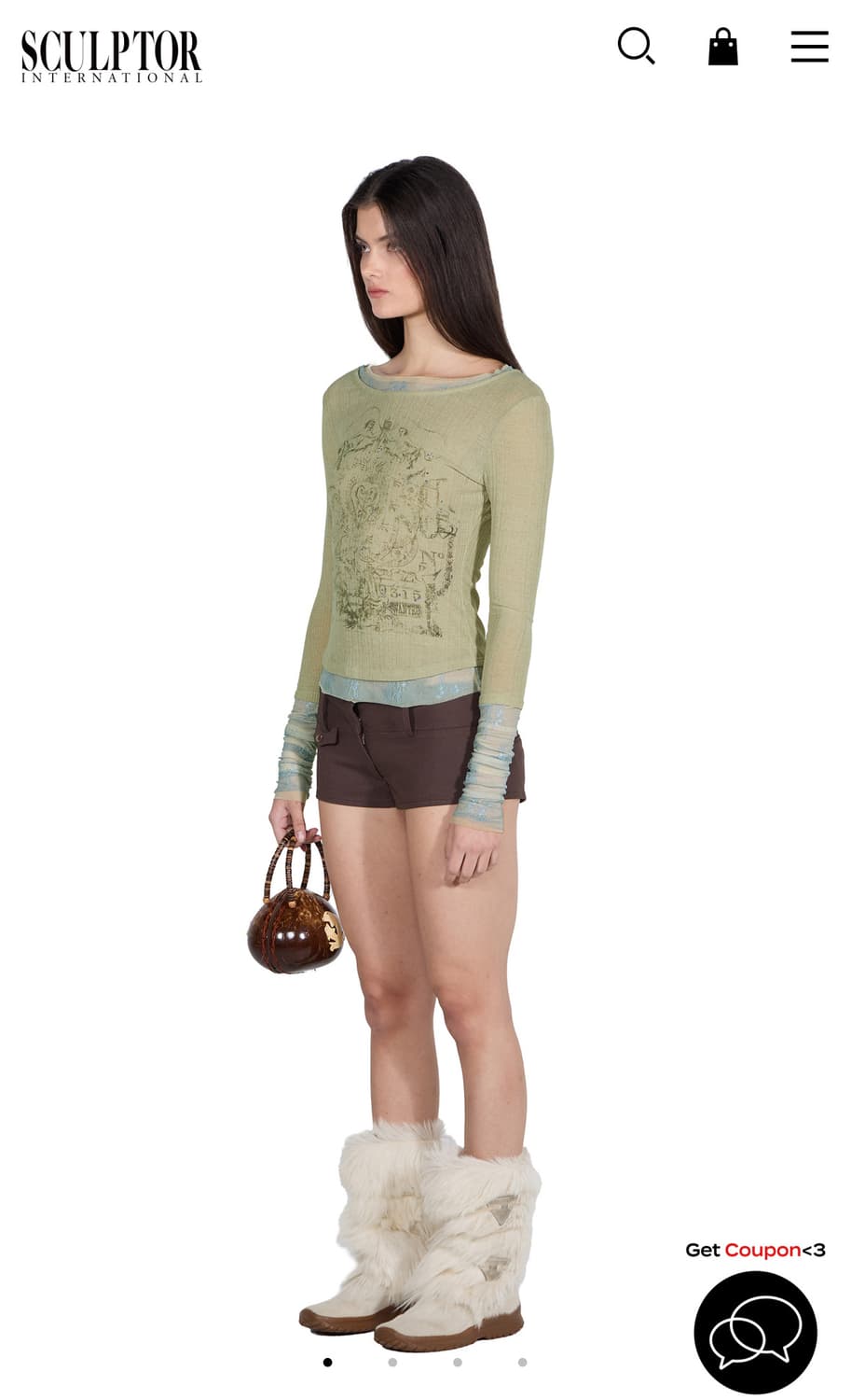 스컬프터 lace layered tee  상품이미지2