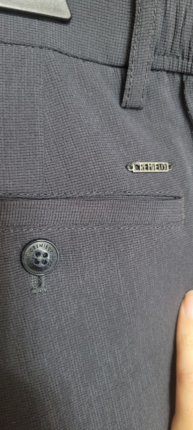 👔남성33-34인치👔CREMIEUX 남성 바지 짙은챠콜(한여름용) 상품이미지4