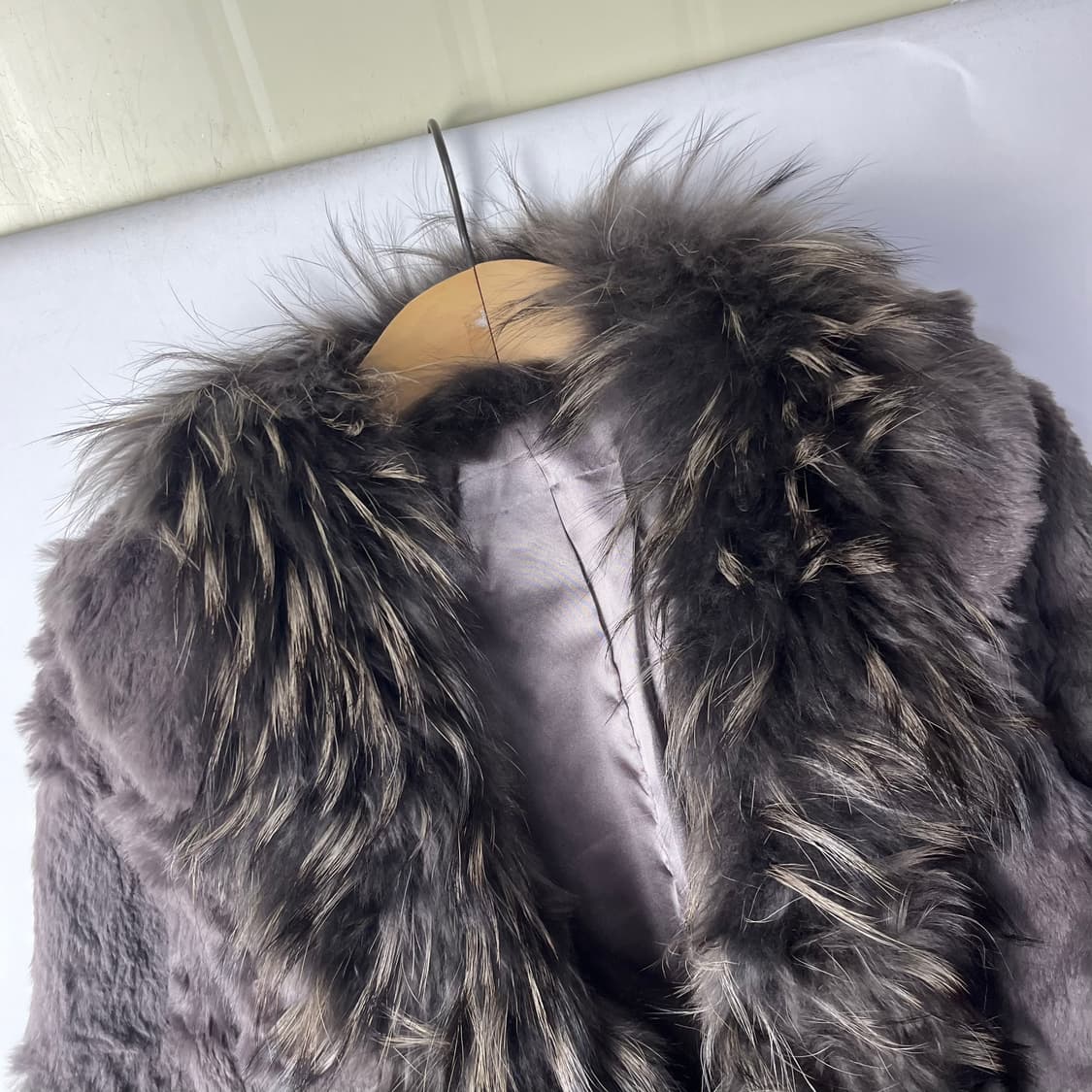 [VTG] 오리엔탈 펑크 래빗,라쿤 오픈 퍼 자켓 상품이미지3