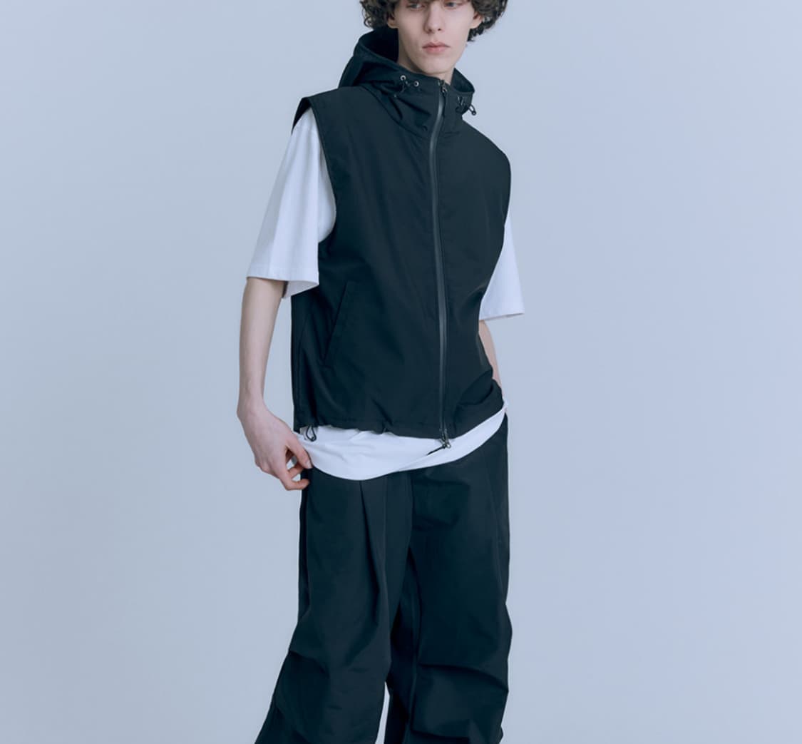 아르반 하이크 베스트 후드집업 차콜  상품이미지8