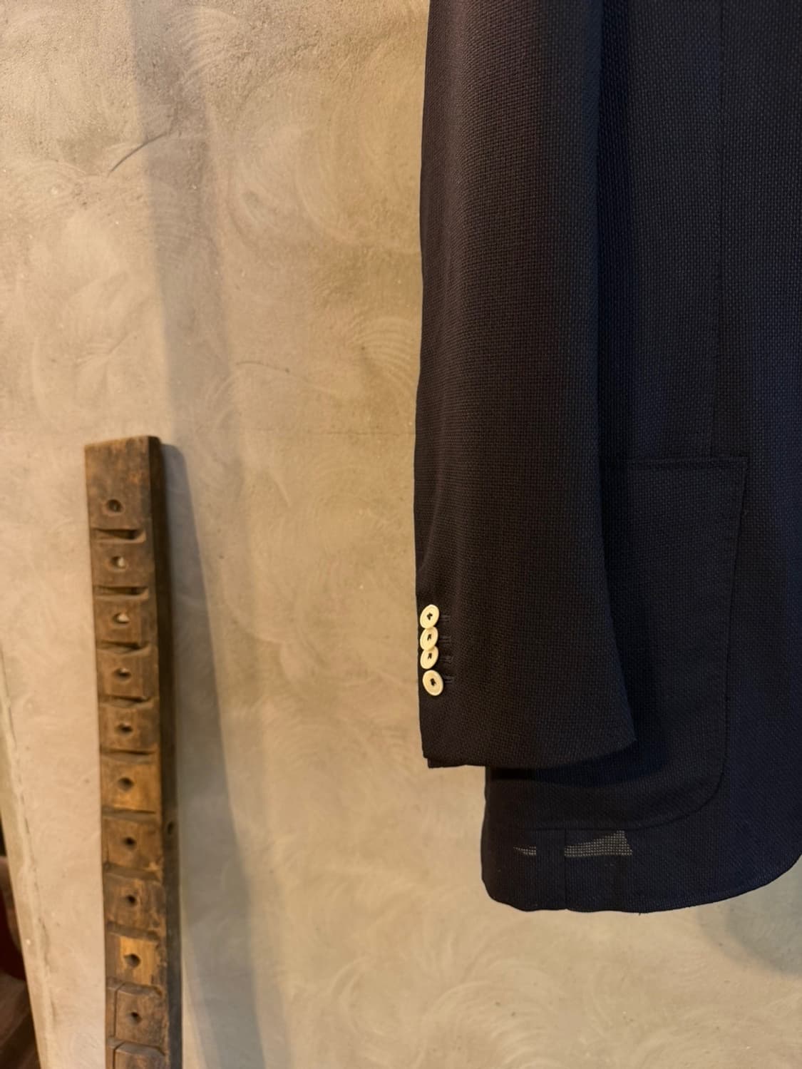 BEAMS F 빔즈에프 네이비 블레이저 슬림100 상품이미지4