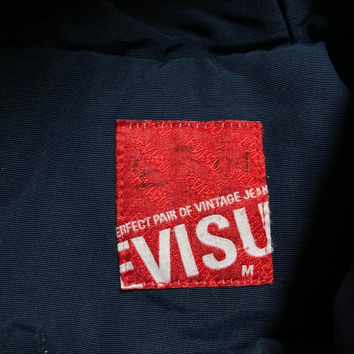 에비수 스몰 로고 네이비 바람막이 점퍼 상품이미지4