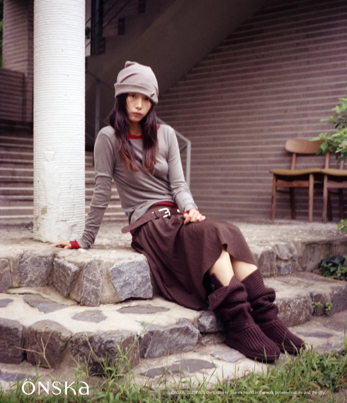 온스카 WHIPPING HAIR BAND & BEANIE 상품이미지4