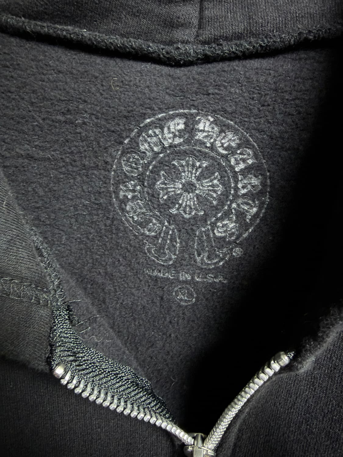 xl ) 크롬하츠 플로랄 홀스슈 퍽유 로고 후드집업 상품이미지3