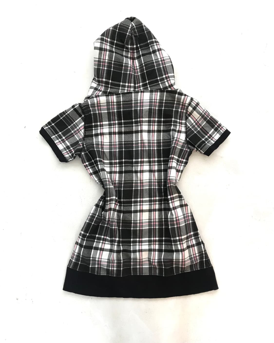 Black&Pink check banded PUNK onepiece 상품이미지2