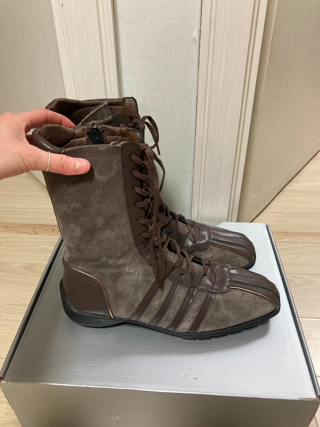 락피쉬웨더웨어 하이탑 부츠 초코 상품이미지3