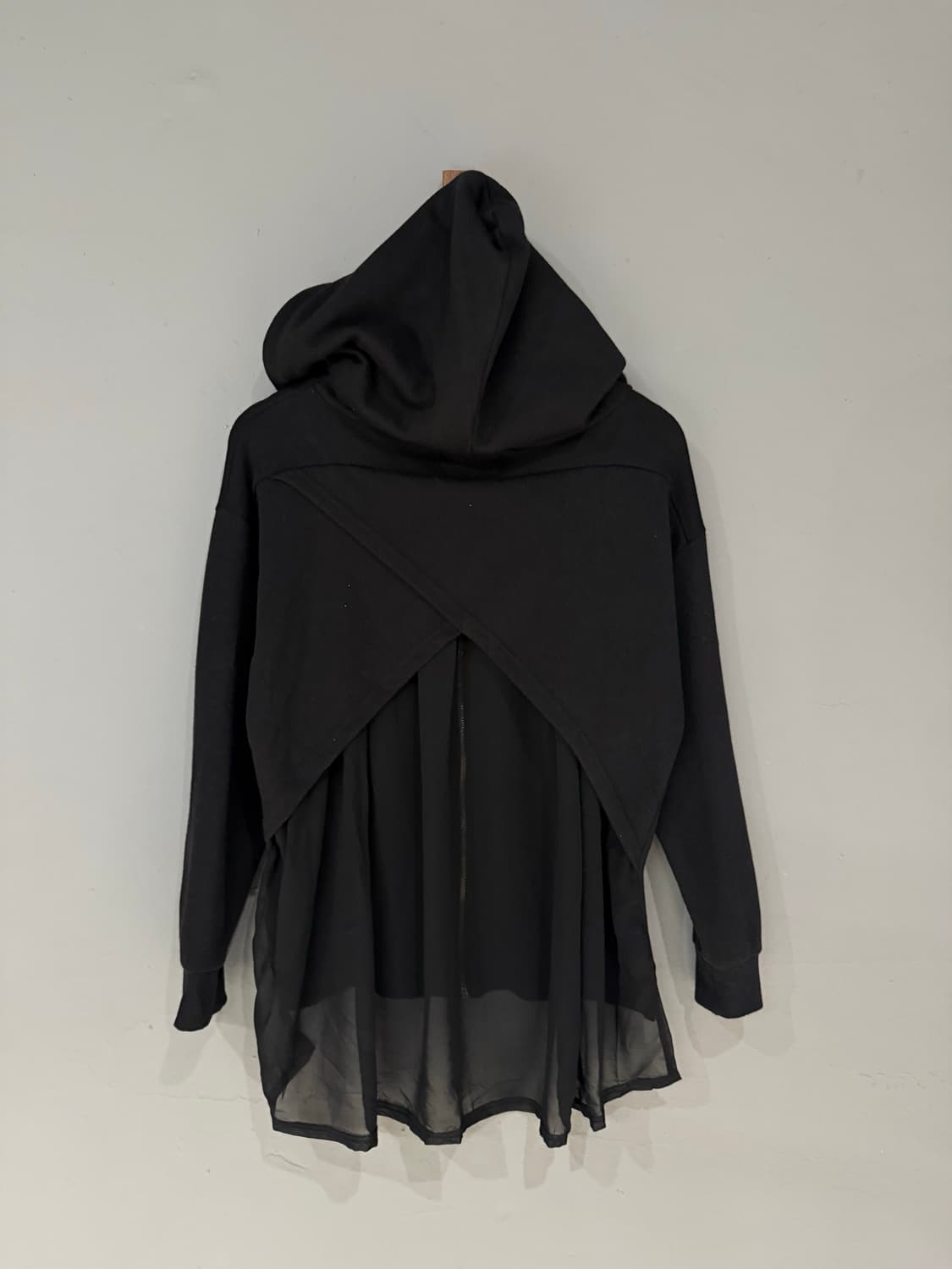 back see-through detail hood zip-up 상품이미지9