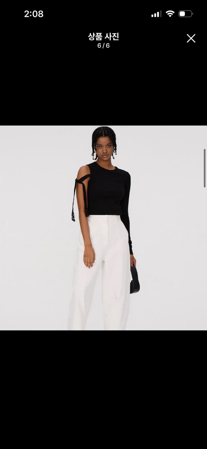 렉토 컷아웃 롱슬리브 화이트 상품이미지6