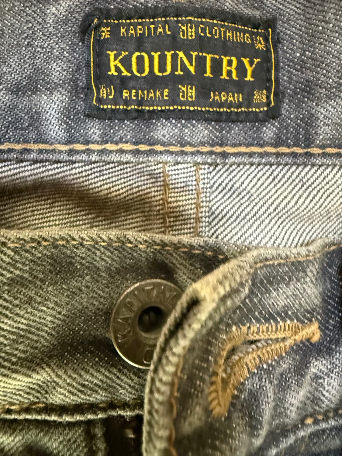 32size 캐피탈 14온즈 데님 5P 본 자수 숏 팬츠 블랙 판매 상품이미지4