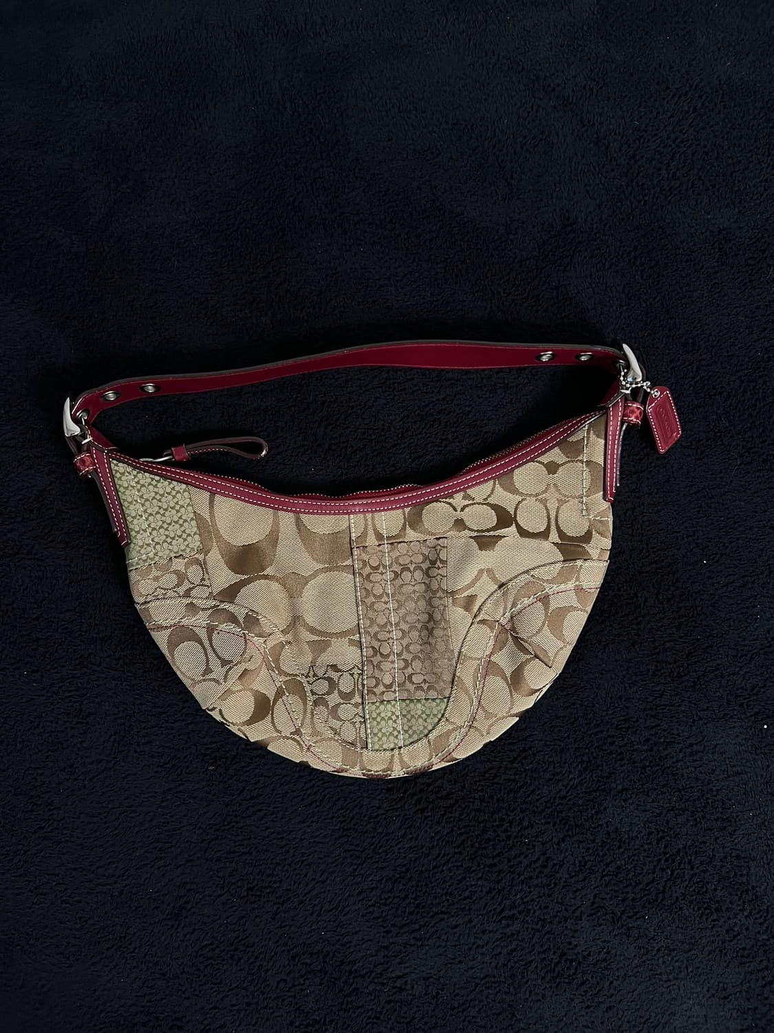 코치 시그니처 숄더백 패치워크 Y2k 상품이미지1