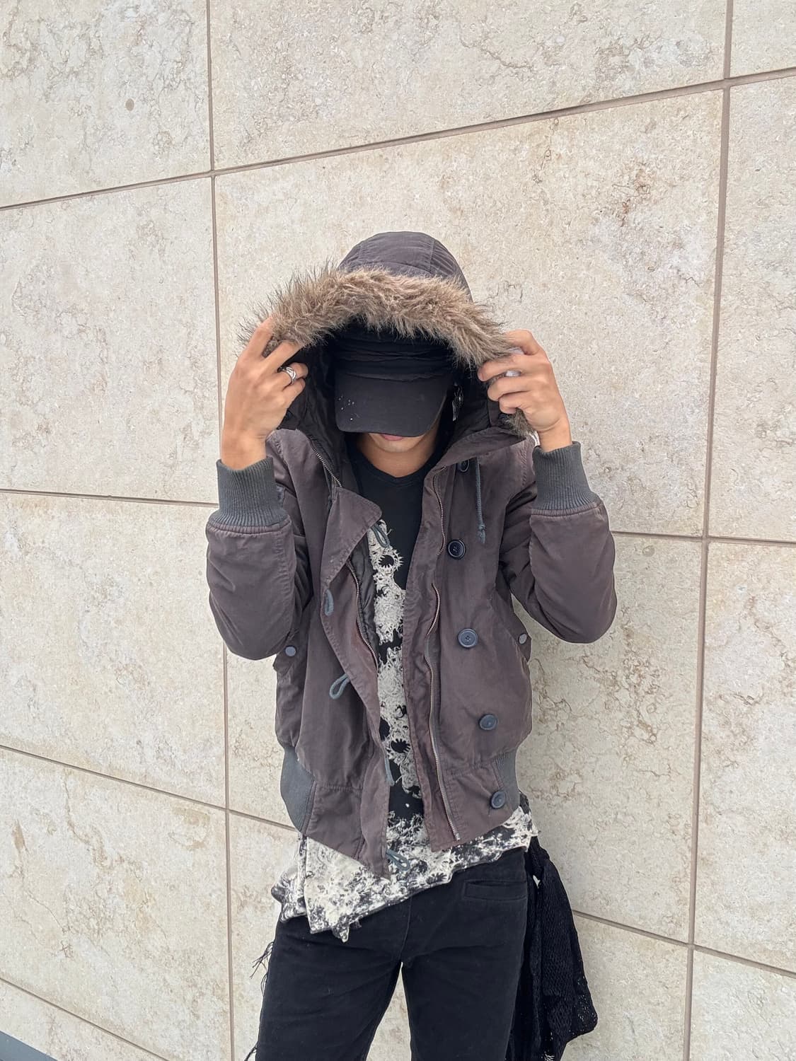 “Alpha industries” Fur Hoodie Flight Jac 상품이미지1