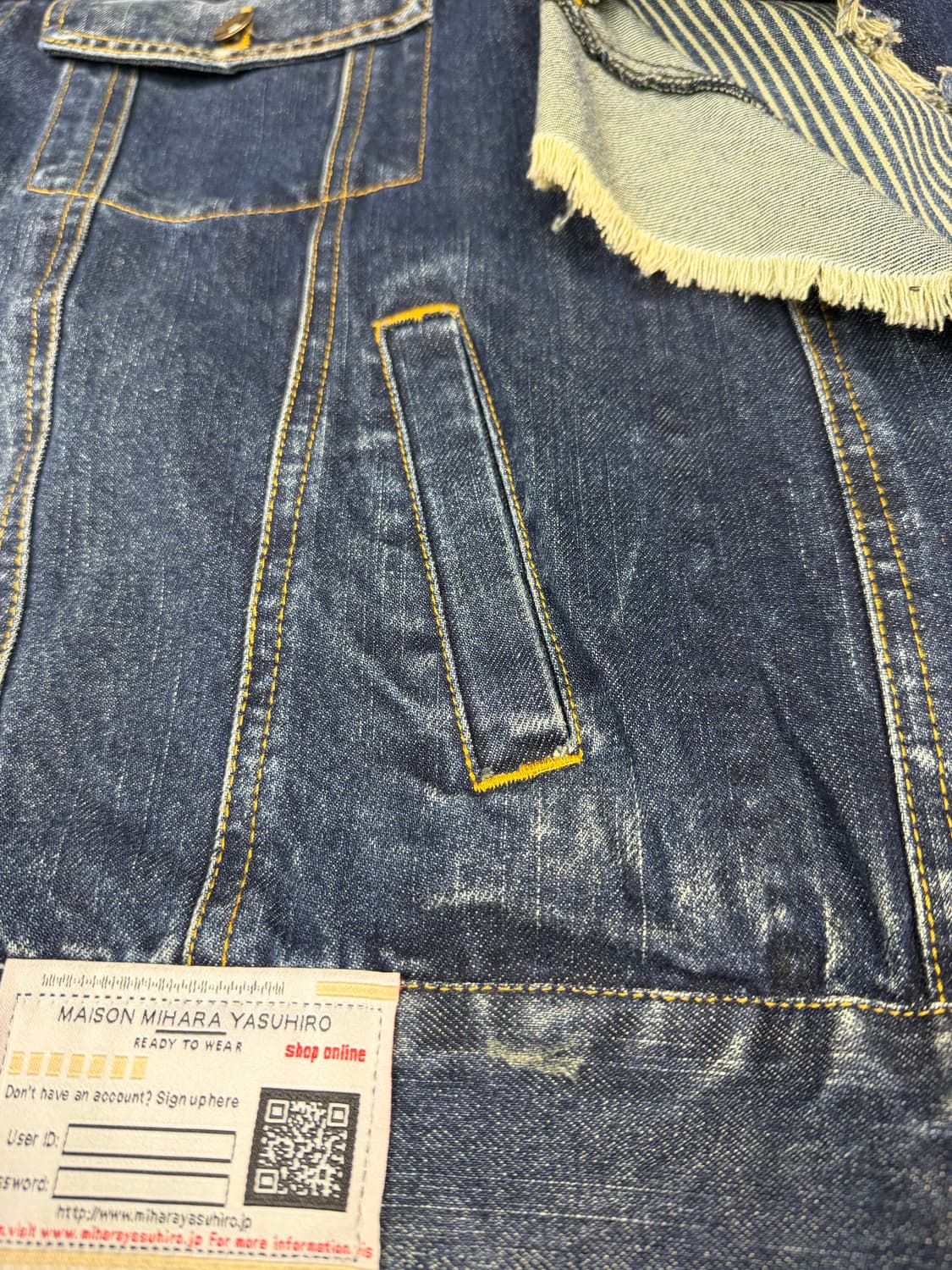 Maison Mihara Yasuhiro 감각적인 디자인 데님 자켓입니다 상품이미지5