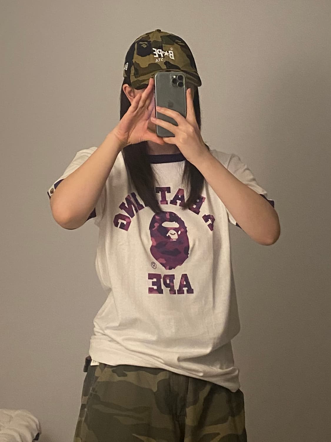Bape 베이프 스타 뉴에라 콜라보 카모 볼캡 상품이미지5