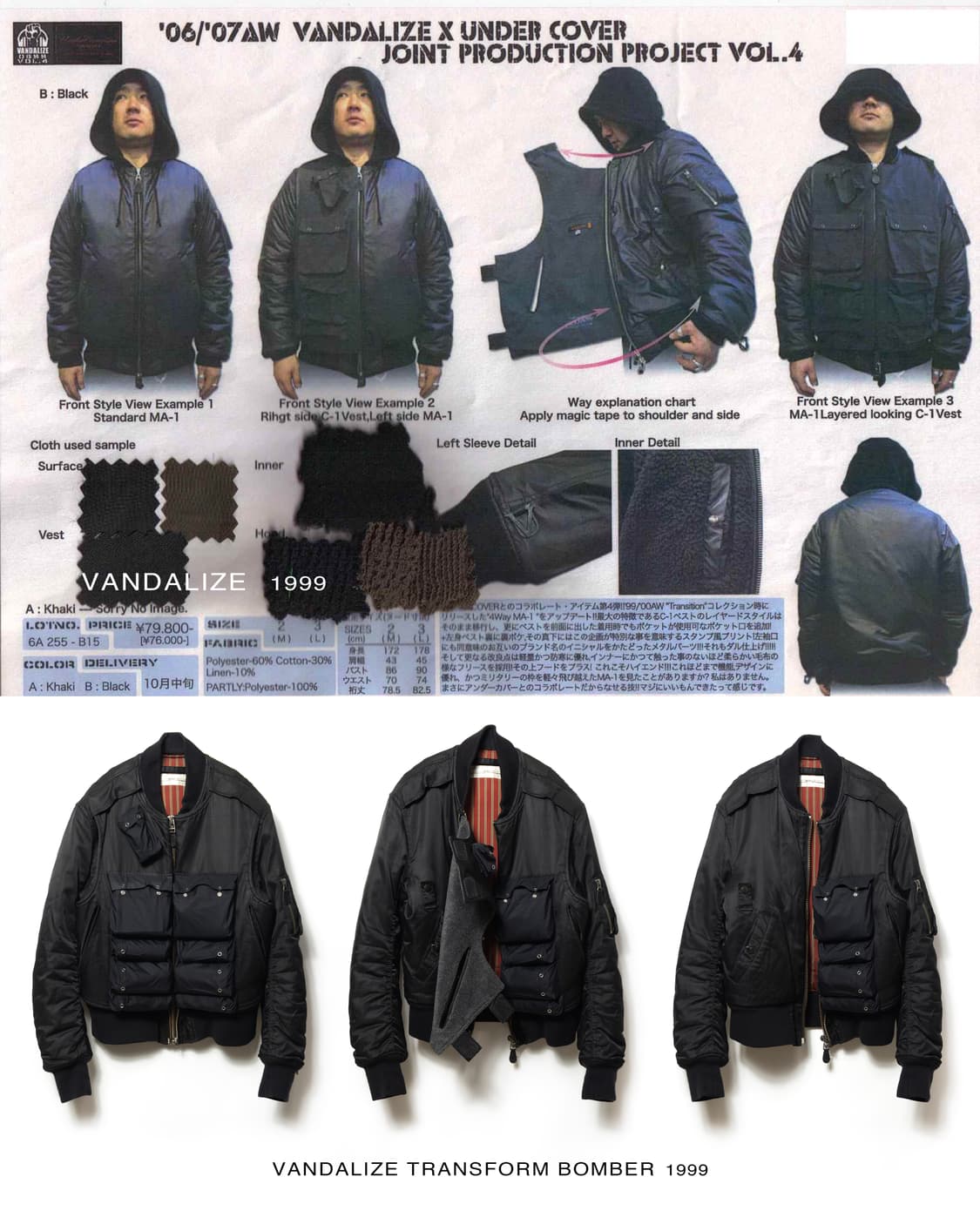 1999 Vandalize Modular Jacket (Sample) 상품이미지1
