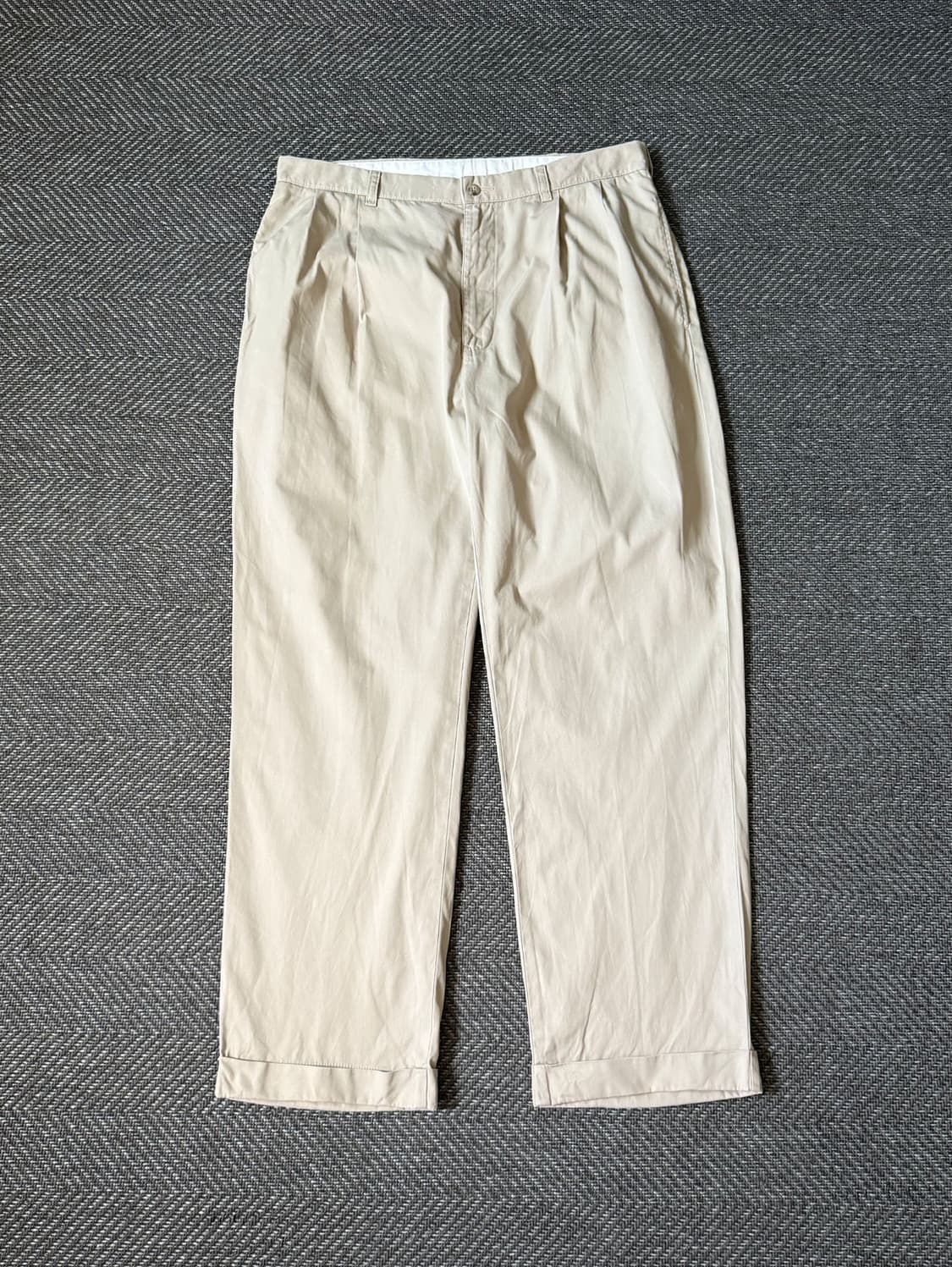 (34) 폴로 랄프로렌 베이지 더블 플리츠 치노 팬츠 상품이미지1
