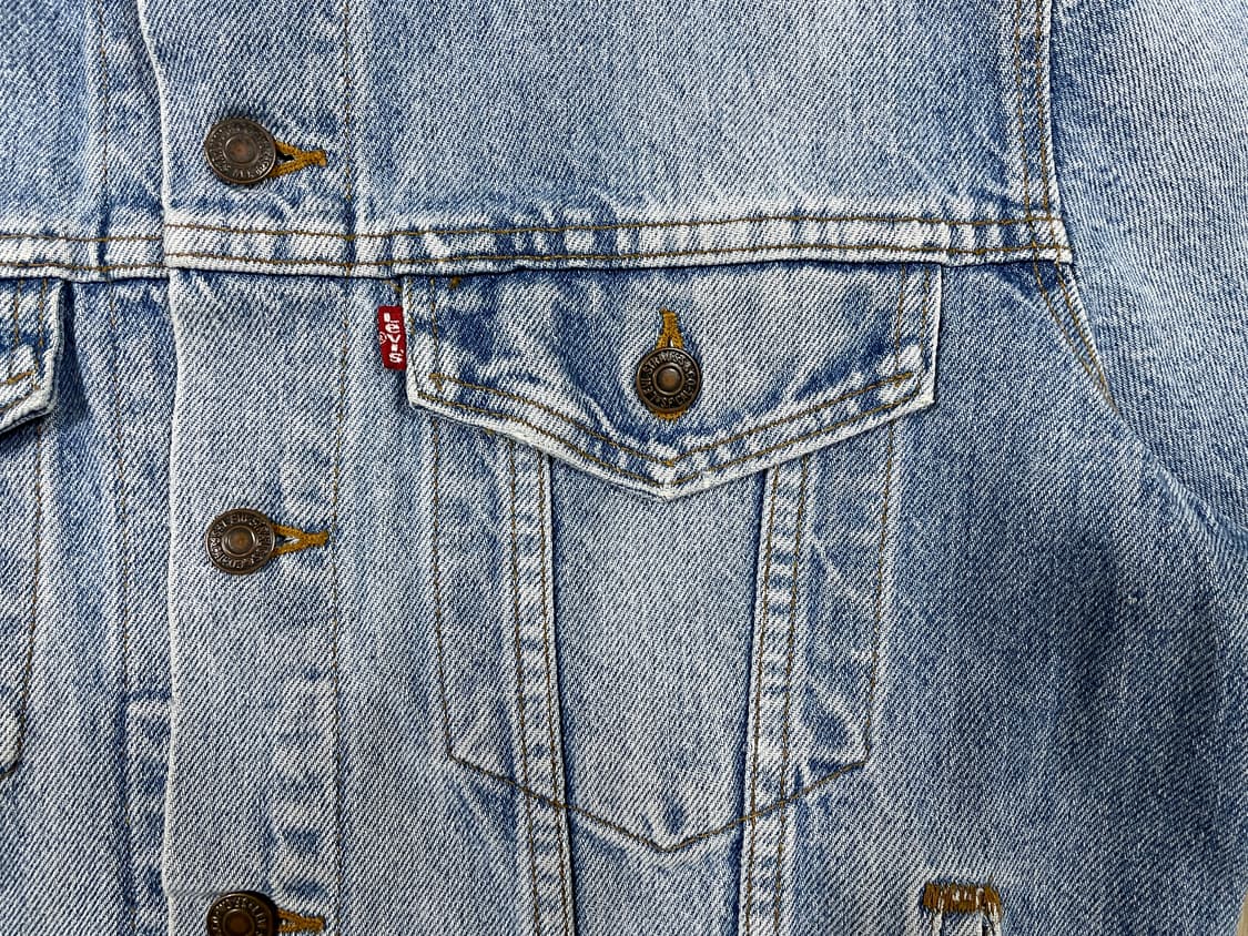 100~105) 80's 리바이스 타입3 연청 4포켓 데님자켓(미국제) 상품이미지7