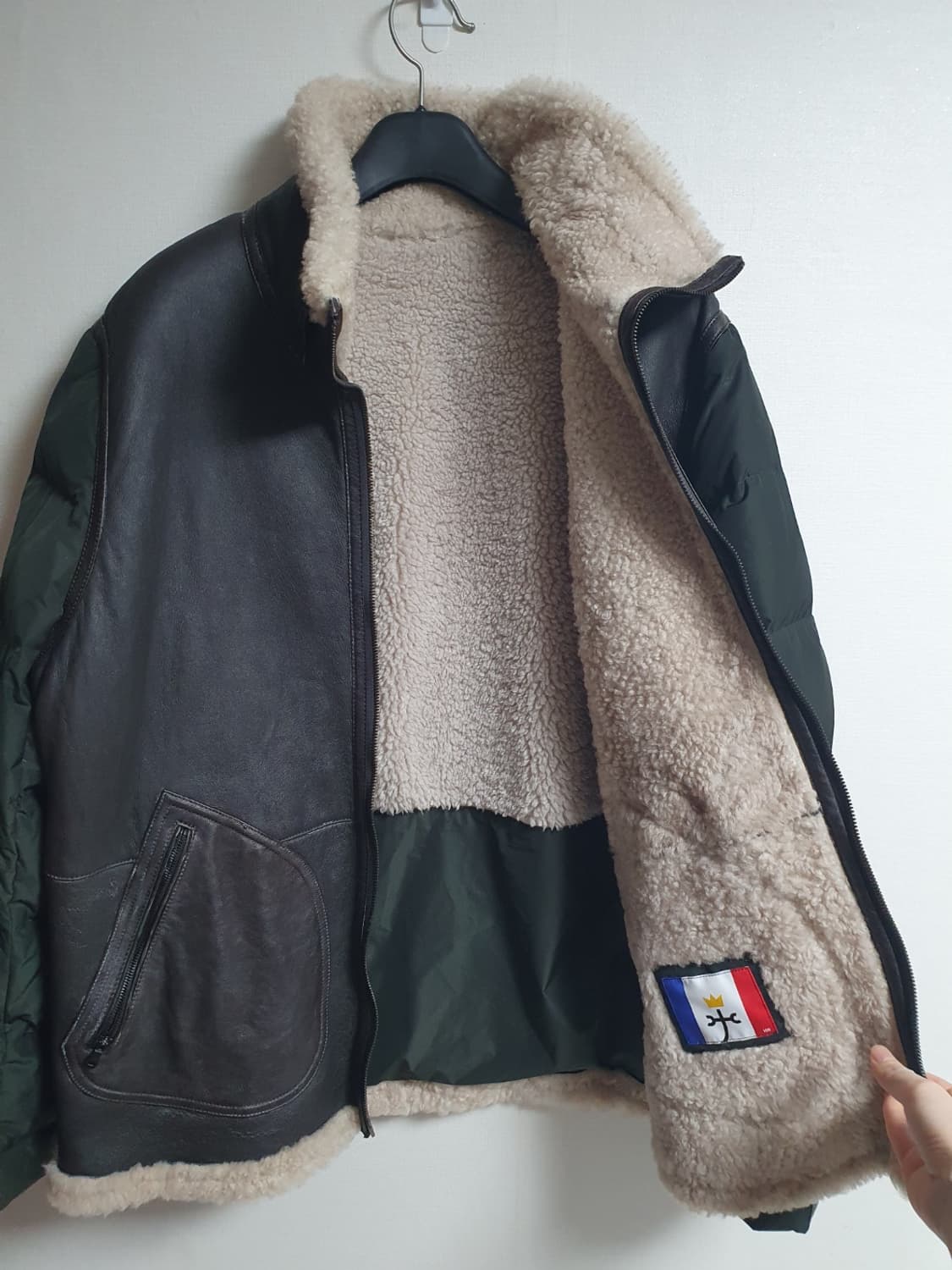 택포가 까스텔바작 양가죽 구스다운 패딩 105   상품이미지4