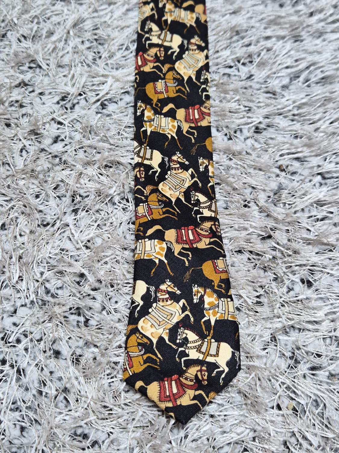 페레가모Ferragamo 말 패턴 넥타이 Free - N66 상품이미지8