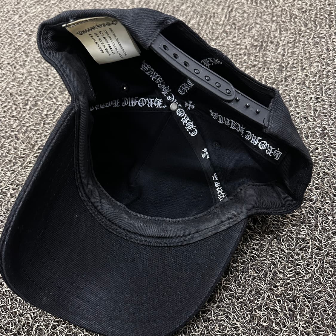 크롬하츠 바인대거 볼캡 모자 블랙 상품이미지4