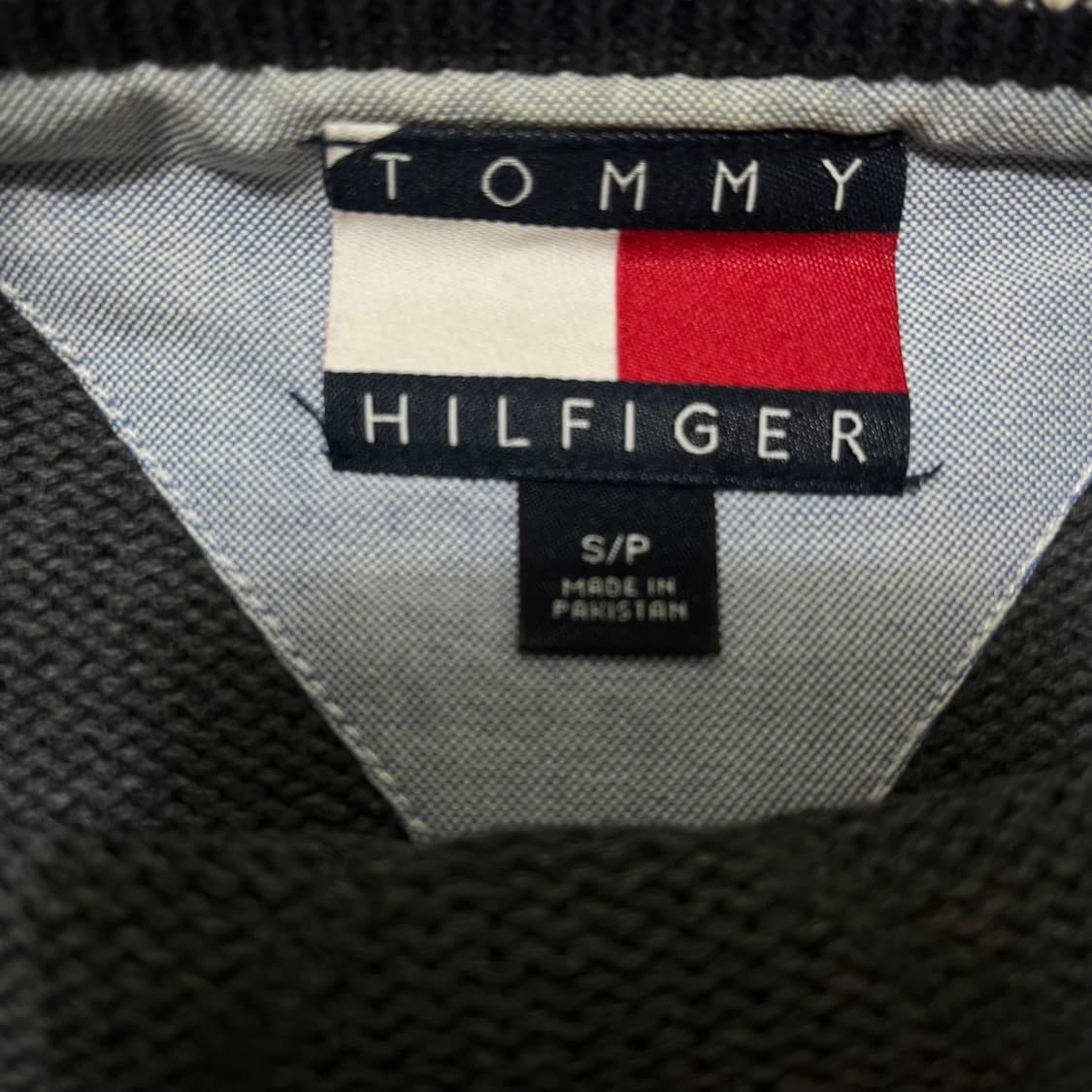 타미힐피거 스몰플래그 로고 코튼 라운드 니트 S(90) 상품이미지3