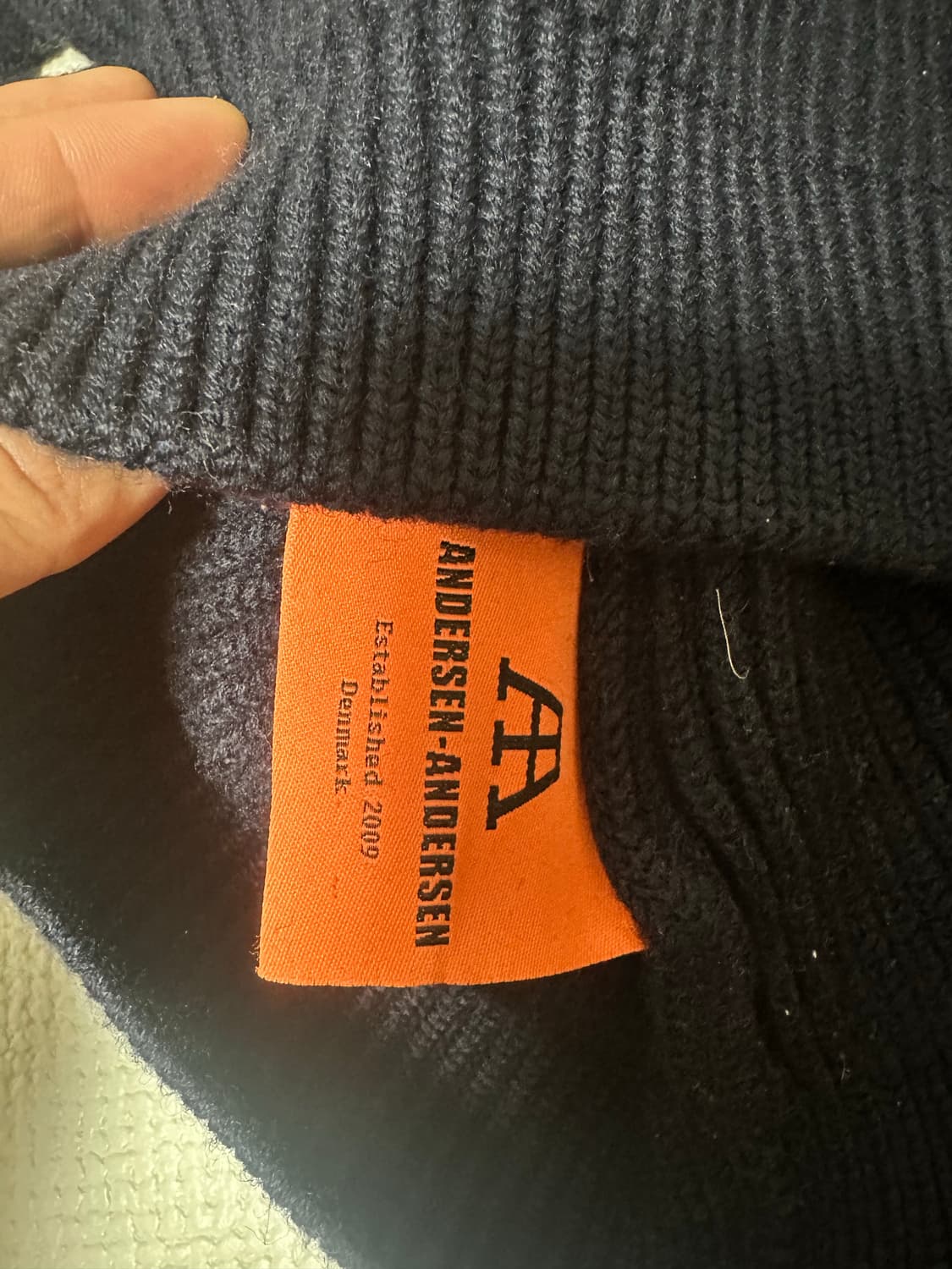 안데르센안데르센 터틀넥 네이비 S 상품이미지3