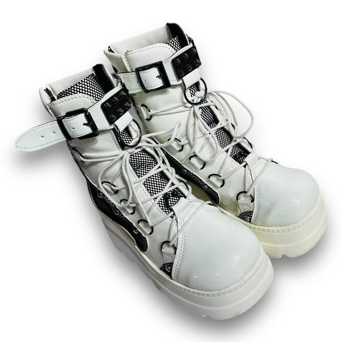 Punk Mid Tube High Platform Wedge Boots 상품이미지8