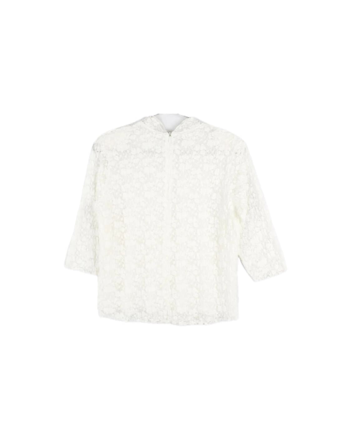 레이스 시스루 블라우스 상품이미지5