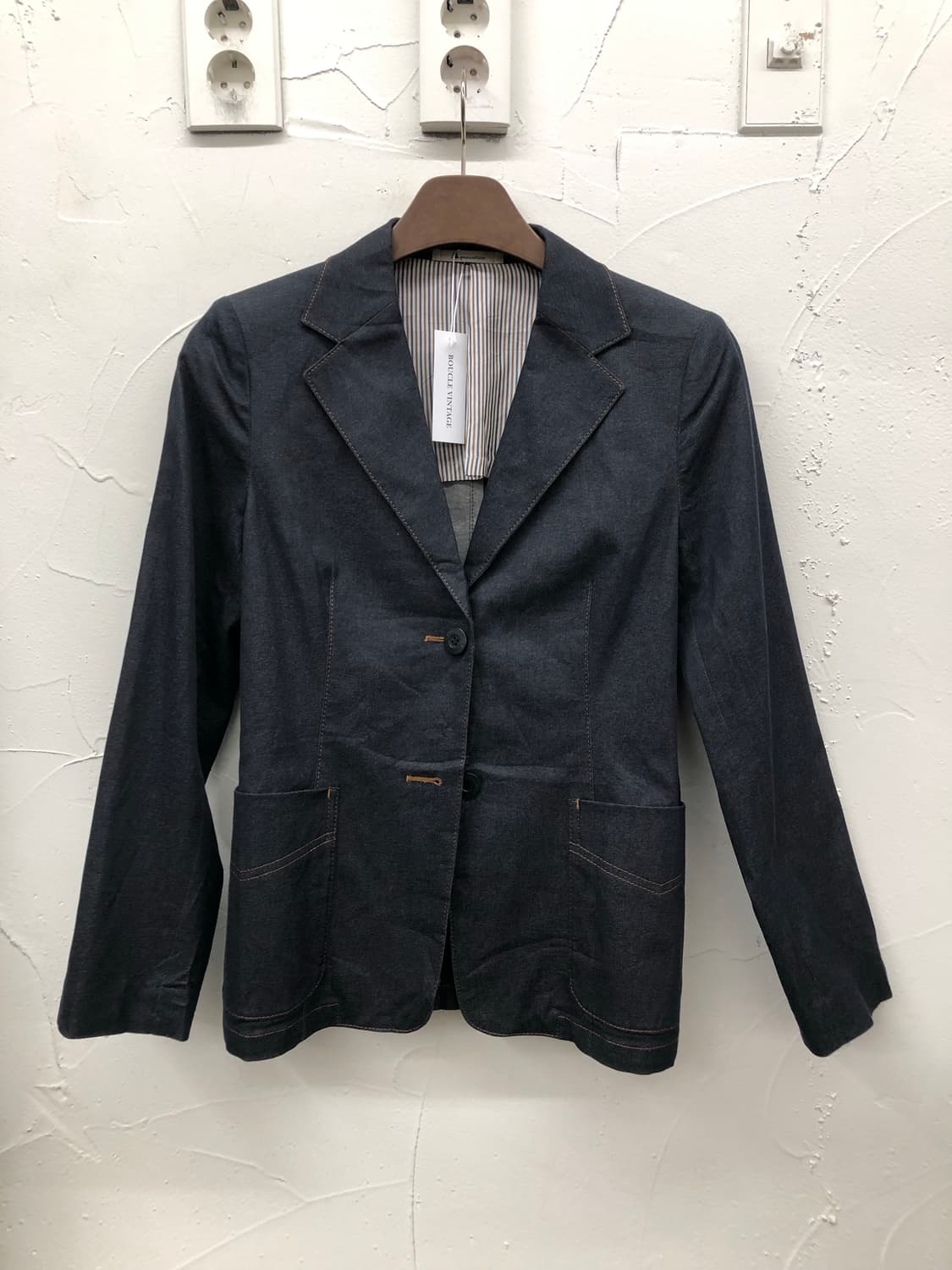 아쿠아스큐텀 일본 생산 데님 블레이저 상품이미지1