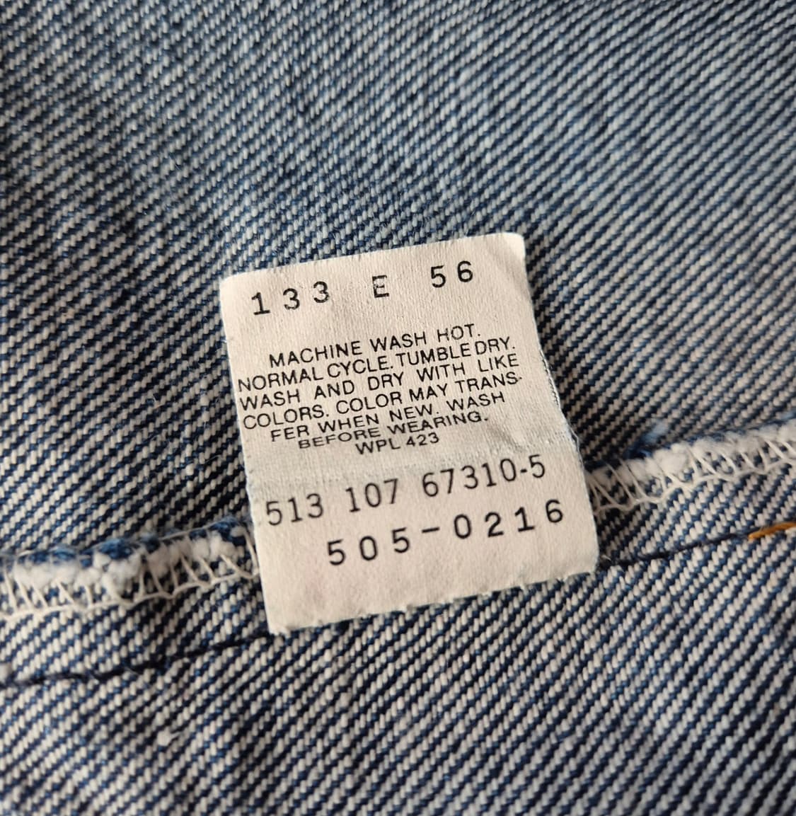 1997 USA Levi's 505-0216 인디고 (33x36) 상품이미지10