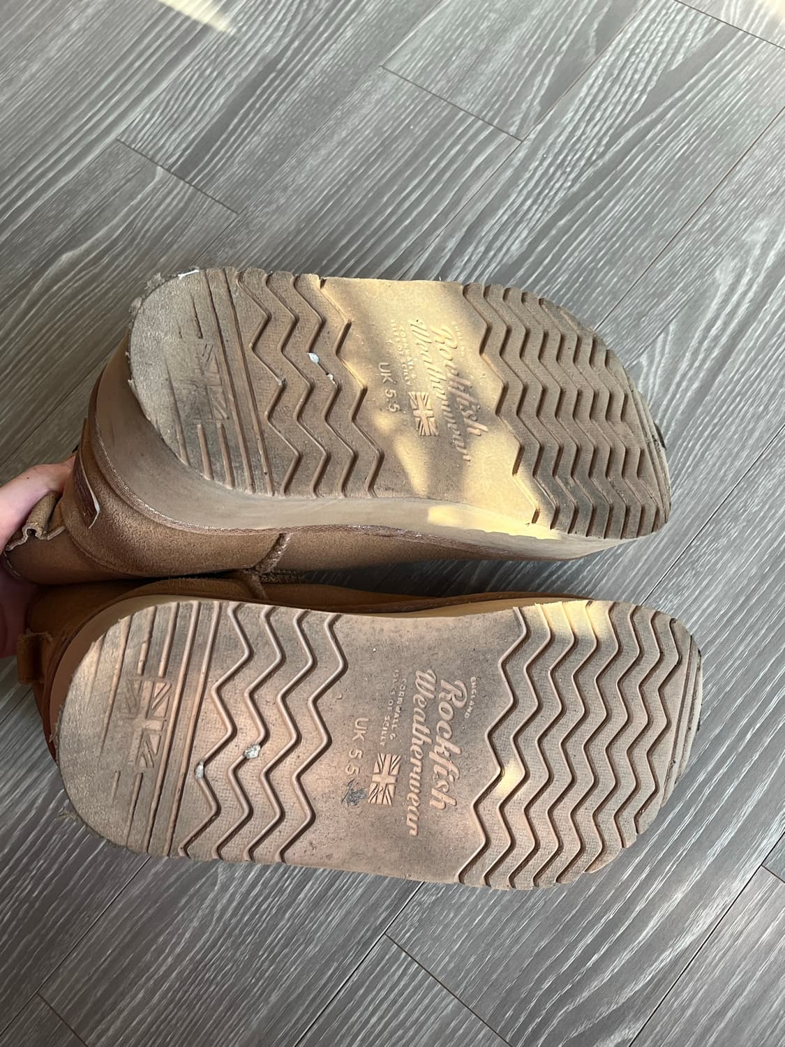 어그 플랫폼 부츠 체스터넛 통굽 상품이미지4